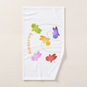Snoep snoepjes cartoon bad handdoek (Handdoek)