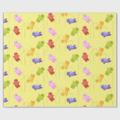 Snoep snoepjes cartoon cadeaupapier (Vlak)