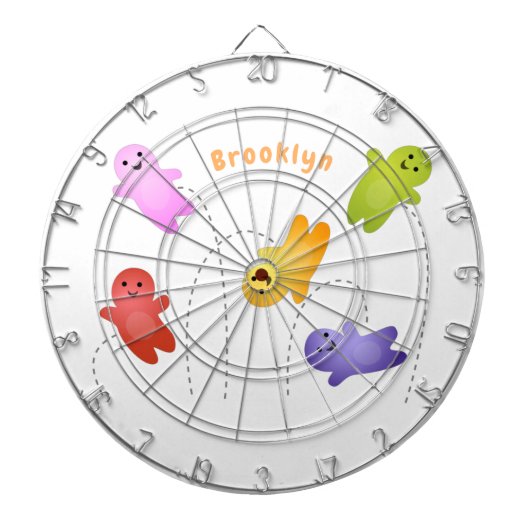 Snoep snoepjes cartoon dartbord (Voorkant)