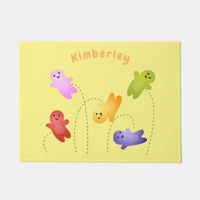 Snoep snoepjes cartoon deurmat (Voorkant)