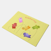 Snoep snoepjes cartoon deurmat (Schuin)