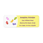 Snoep snoepjes cartoon etiket (Voorkant)