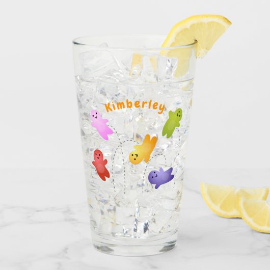 Snoep snoepjes cartoon glas (Achterkant ijs)