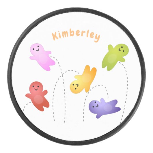 Snoep snoepjes cartoon hockey puck (Voorkant)