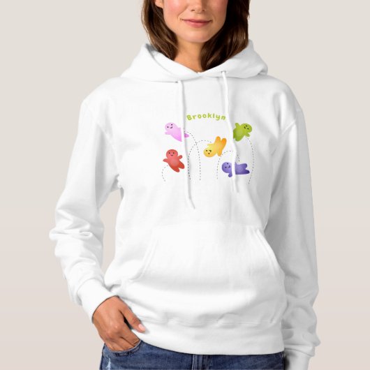 Snoep snoepjes cartoon hoodie (Voorkant)