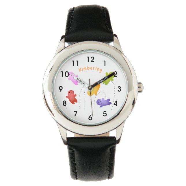 Snoep snoepjes cartoon horloge (Voorkant)