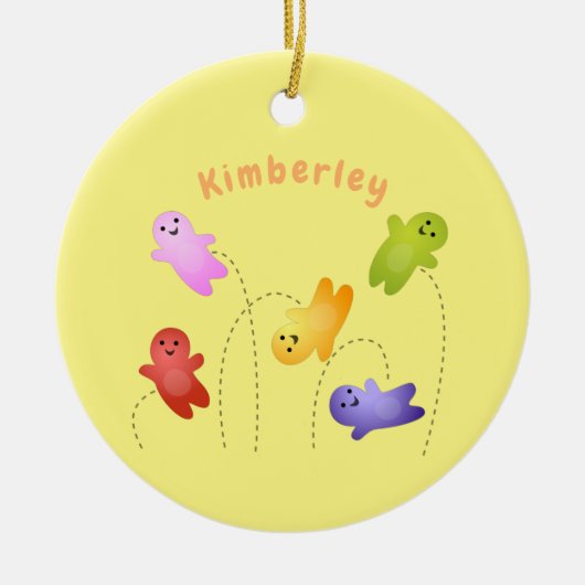 Snoep snoepjes cartoon keramisch ornament (Voorkant)