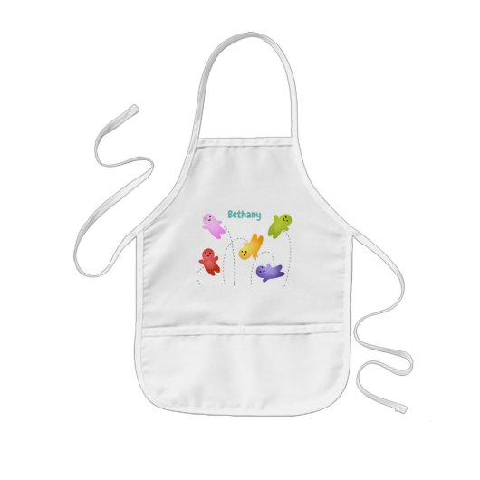Snoep snoepjes cartoon kinder schort (Voorkant)