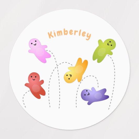 Snoep snoepjes cartoon labels (Design 2)