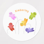 Snoep snoepjes cartoon labels (Design 1)