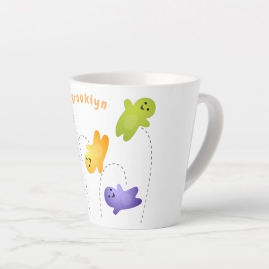 Snoep snoepjes cartoon latte mok (Rechterhoek)