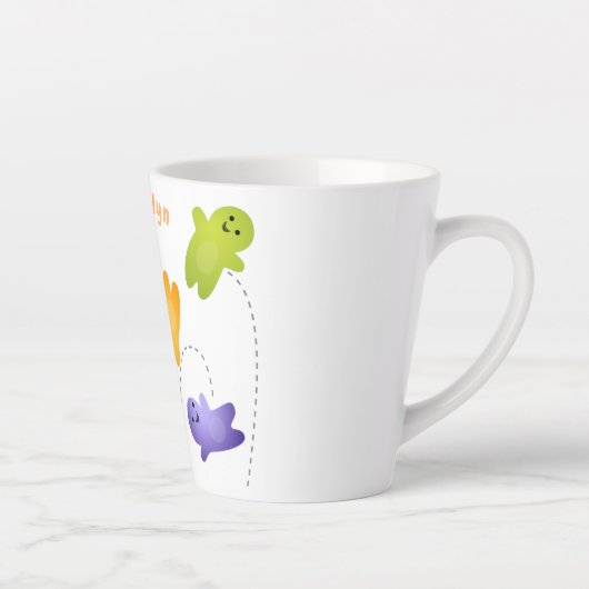 Snoep snoepjes cartoon latte mok (Rechts)