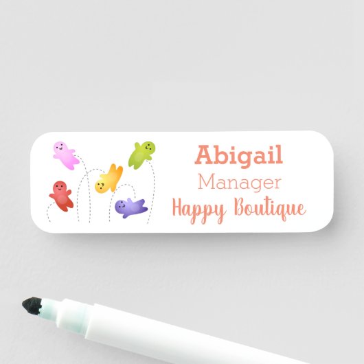 Snoep snoepjes cartoon naamplaatje (In situ)