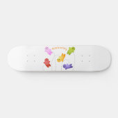 Snoep snoepjes cartoon persoonlijk skateboard (Horizontaal)