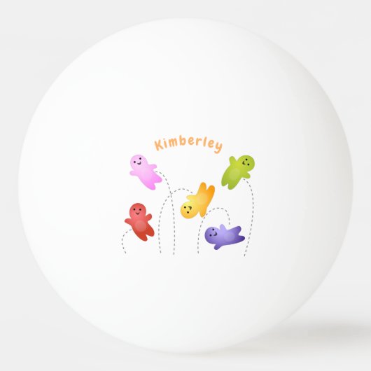 Snoep snoepjes cartoon pingpongbal (Voorkant)