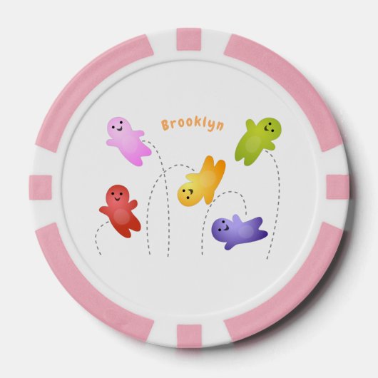 Snoep snoepjes cartoon poker chips (Voorkant)