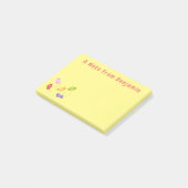 Snoep snoepjes cartoon post-it® notes (Schuin)