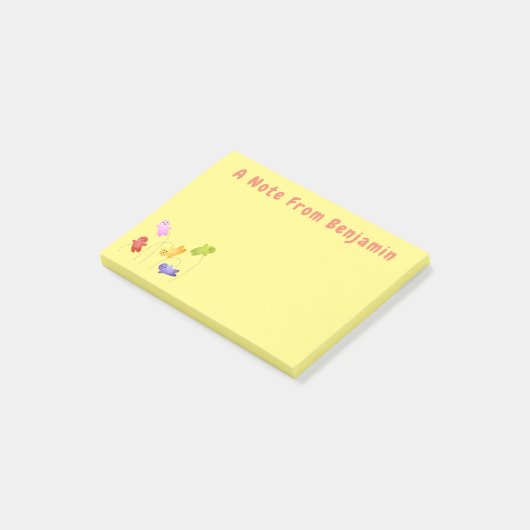 Snoep snoepjes cartoon post-it® notes (Schuin)