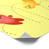 Snoep snoepjes cartoon poster (Hoek)