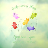 Snoep snoepjes cartoon raamsticker (Vel 3)