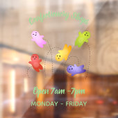 Snoep snoepjes cartoon raamsticker (Vel 2)