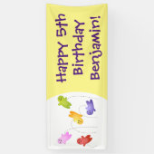 Snoep snoepjes cartoon spandoek (Verticaal)