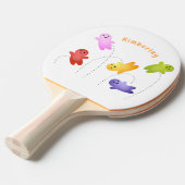Snoep snoepjes cartoon tafeltennisbatje (Voorkant Gekanteld)