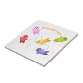 Snoep snoepjes cartoon tegeltje (Zijkant)