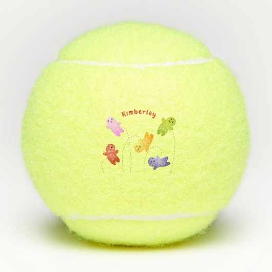 Snoep snoepjes cartoon tennisballen (Voorkant)
