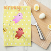 Snoep snoepjes cartoon theedoek (Quarter Fold)