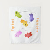 Snoep snoepjes cartoon wandkleed (Voorkant)