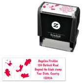 Snoep snoepjes cartoon  zelfinktende stempel (In situ)