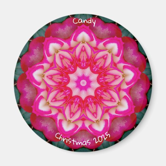 SNOEP ~ Specialized Miniature Roos Fractal ~ Magneet (Voorkant)