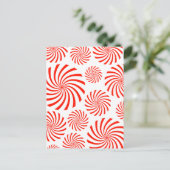 Snoep spiraalvormig ontwerp briefkaart (Staand voorkant)