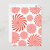 Snoep spiraalvormig ontwerp briefkaart (Voorkant / Achterkant)