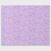 Snoep springen op Paars Cadeaupapier (Vlak)