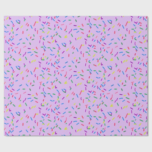 Snoep springen op Paars Cadeaupapier (Vlak)