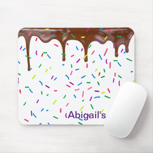 Snoep sprinken en chocolade-ijsvorming muismat (Met muis)