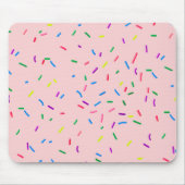 Snoep sprinken op roze muismat (Voorkant)