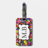 Snoep Sprinkles Bagagelabel (Achterkant verticaal)