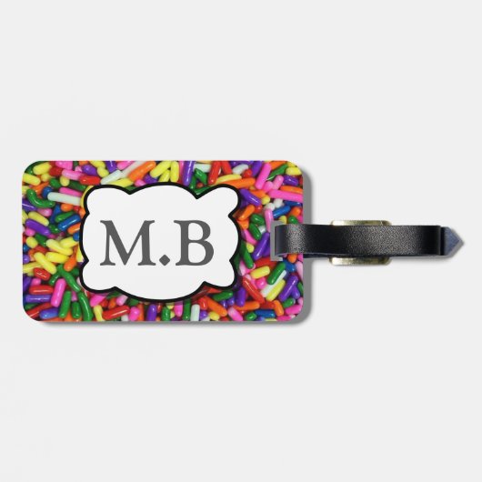 Snoep Sprinkles Bagagelabel (Achterkant horizontaal)