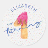 Snoep sprinkles eerste verjaardag Sticker (Voorkant)