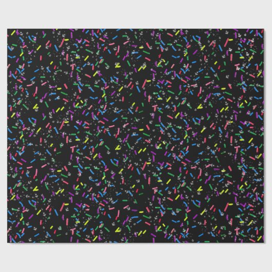 Snoep Sprinkles en Bubbles Cadeaupapier (Vlak)