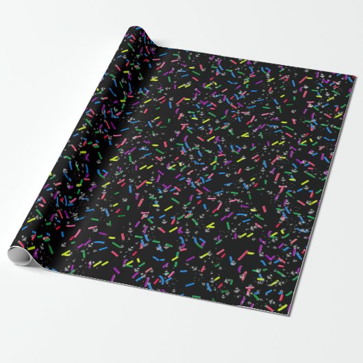 Snoep Sprinkles en Bubbles Cadeaupapier (Uitgerold)