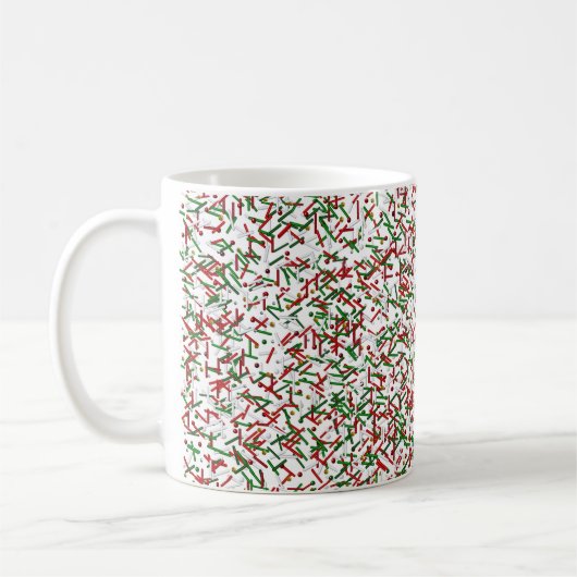 Snoep Sprinkles met Polka stipt Mok White (Links)
