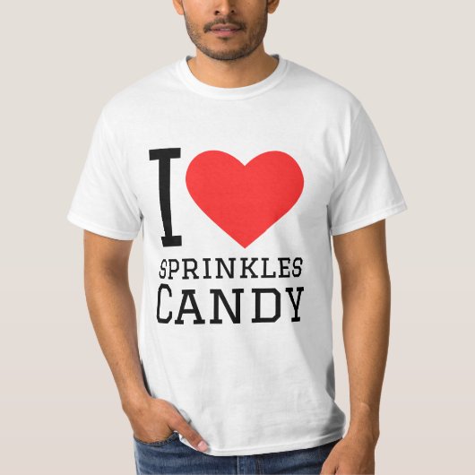 Snoep sprinkles patroon t-shirt (Voorkant)