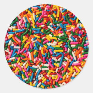 Snoep Sprinkles Ronde Sticker