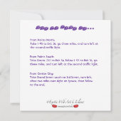 Snoep Square Invitation Kaart (Achterkant)