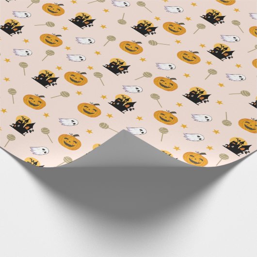 Snoep Star Halloween Cadeaupapier (Hoek)
