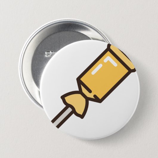 snoep-stick-1 ronde button 7,6 cm (Voorkant /achterkant)
